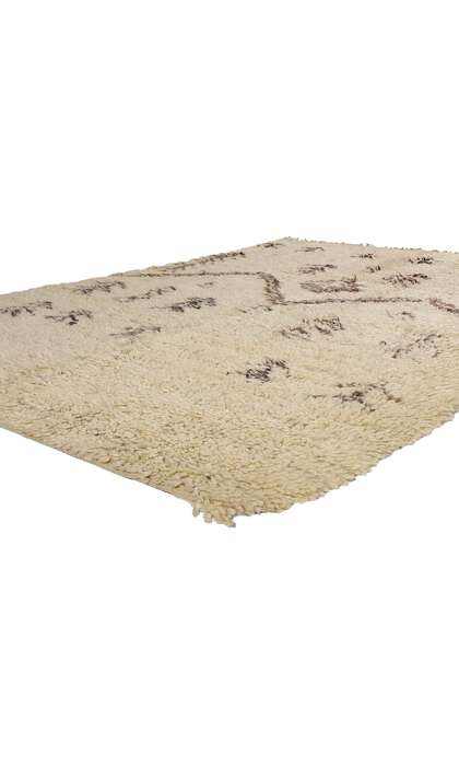 ​6 x 9 Vintage Neutral Moroccan Azilal Rug 21730