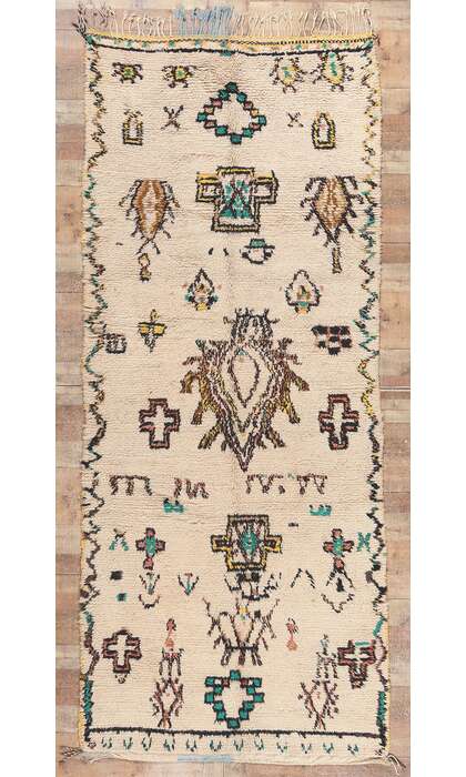 5 x 11 Vintage Moroccan Azilal Rug 20670