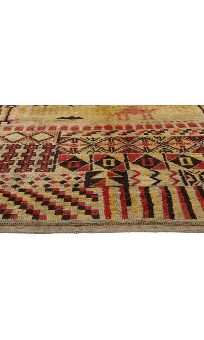 5 x 8 Vintage Boujad Pictorial Moroccan Rug 21726
