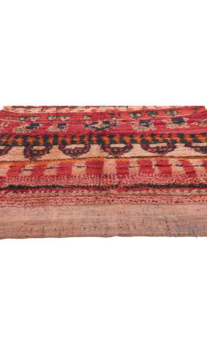 5 x 9 Vintage Orange Boujad Moroccan Rug 20294