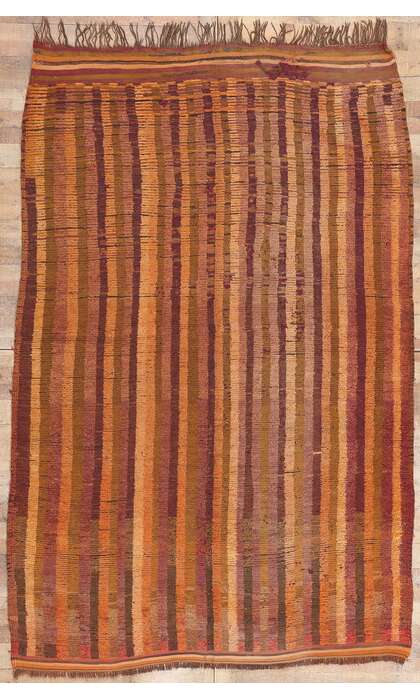 7 x 10 Vintage Striped Talsint Moroccan Rug 21005