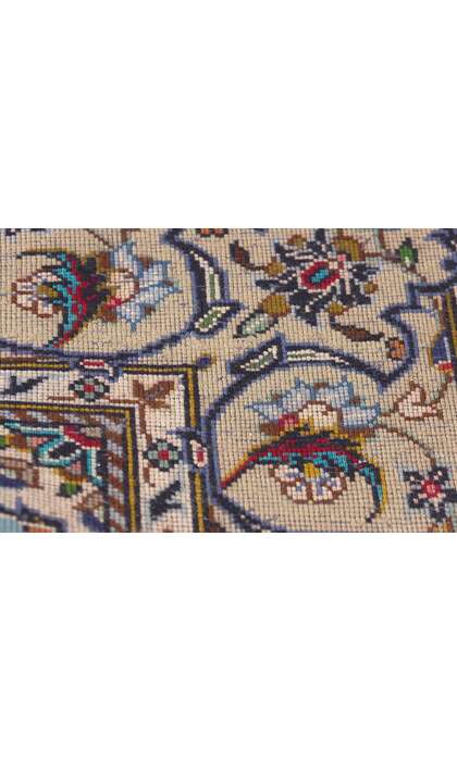 ​4 x 6 Vintage Persian Shadsar Kashan Rug 78701