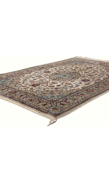 ​4 x 6 Vintage Persian Shadsar Kashan Rug 78701