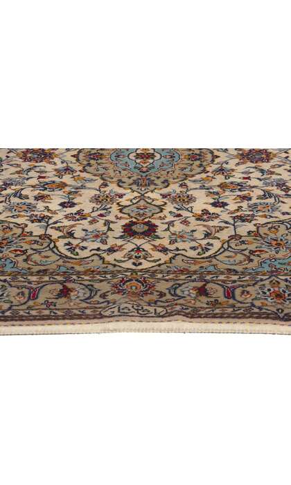 ​4 x 6 Vintage Persian Shadsar Kashan Rug 78701