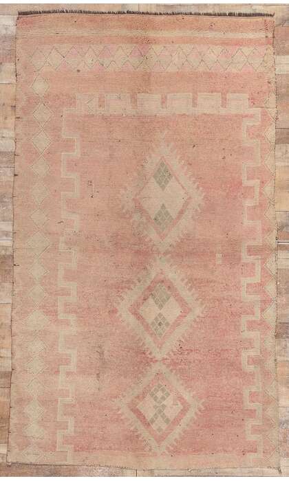 5 x 9 Vintage Pink Boujad Moroccan Rug 20954