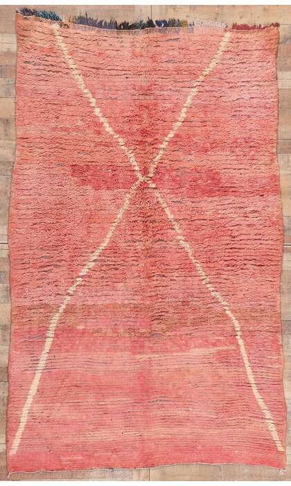 6 x 9 Vintage Pink Boujad Moroccan Rug 21484