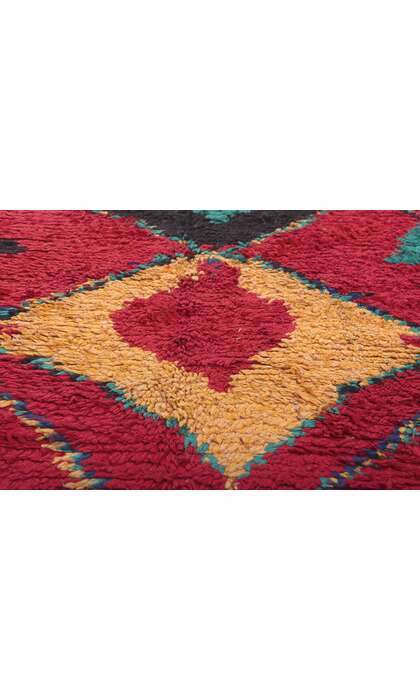4 x 12 Vintage Red Boujad Moroccan Rug 74776