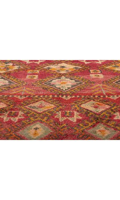 5 x 11 Vintage Red Boujad Moroccan Rug 21344
