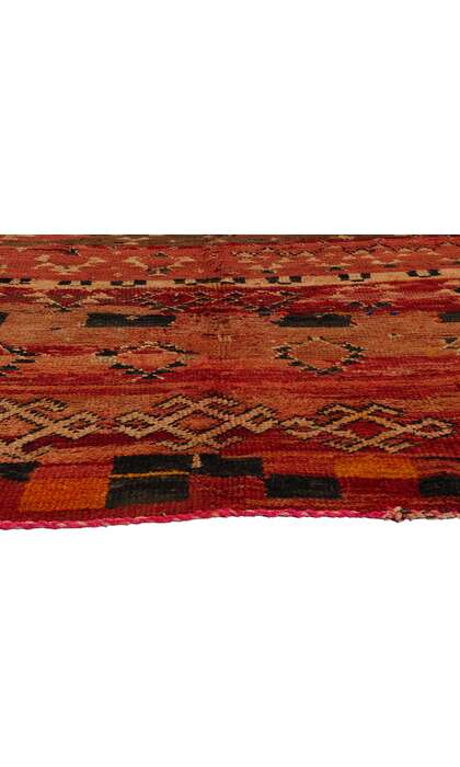 ​5 x 7 Vintage Red Boujad Moroccan Rug 21727