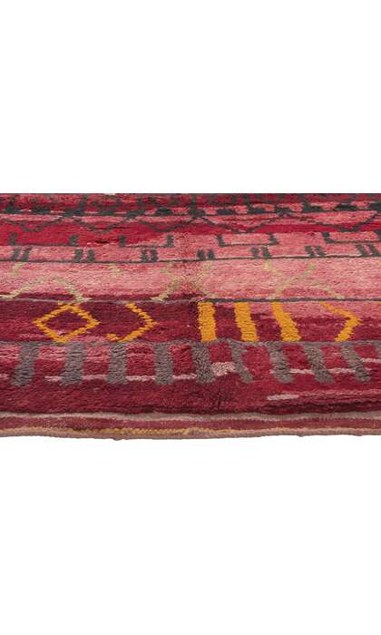 5 x 8 Vintage Red Rehamna Moroccan Rug 20288