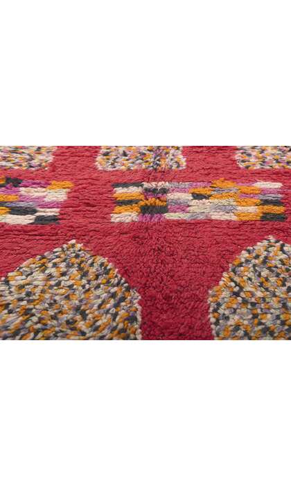 5 x 8 Vintage Red Rehamna Moroccan Rug 20289