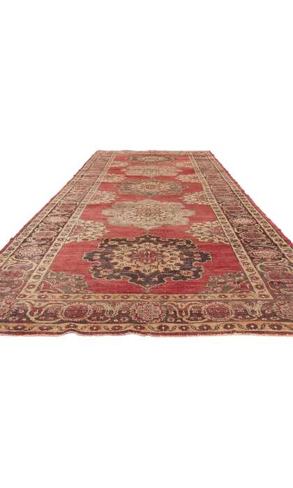 5 x 14 Vintage Oushak Turkish Rug 52363