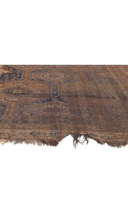 ​6 x 9 Distressed Antique-Worn Persian Shiraz Rug 78530