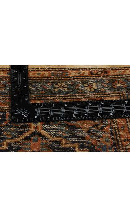 3 x 4 Small Antique Black Persian Hamadan Rug 78737