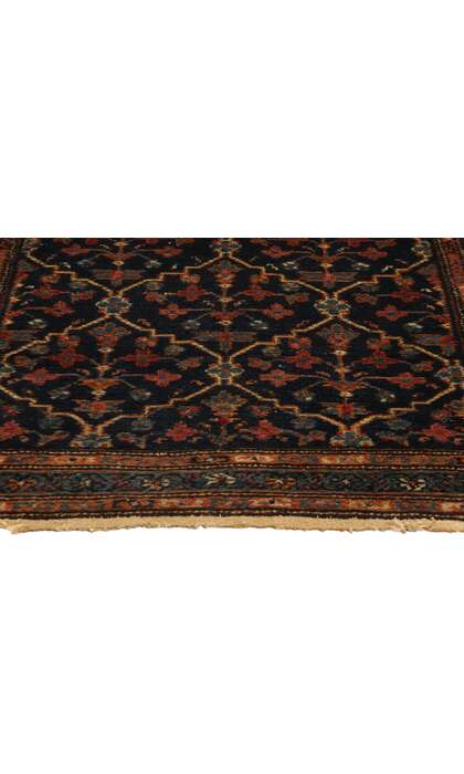 3 x 4 Small Antique Black Persian Hamadan Rug 78737