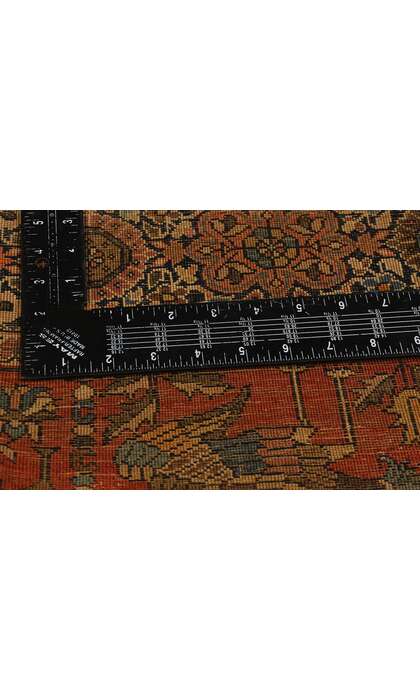 4 x 6 Antique Persian Farahan Pictorial Rug 78724