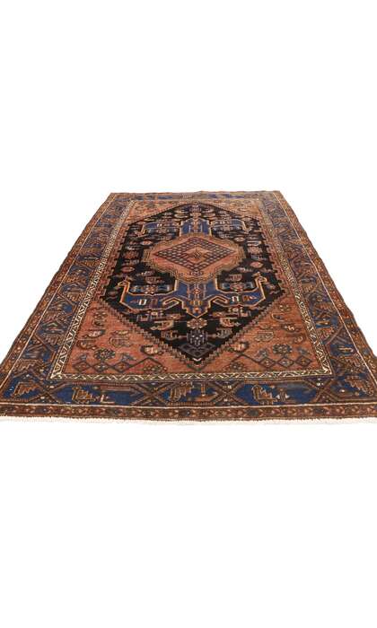 5 x 6 Antique Persian Nahavand Hamadan Rug 20444