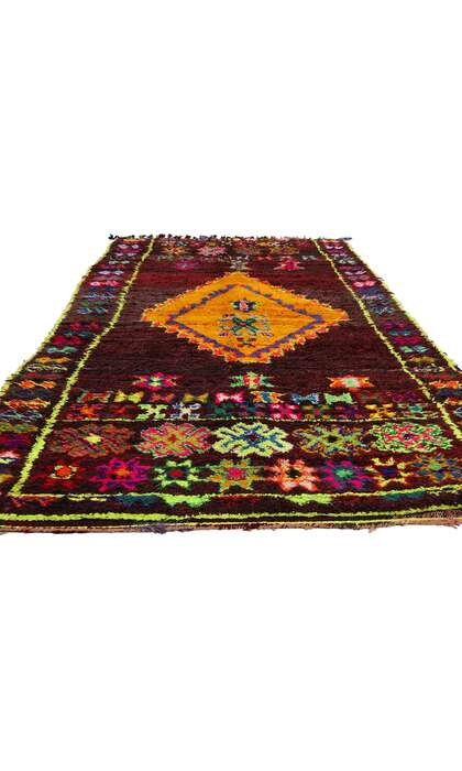 5 x 11 Colorful Vintage Beni MGuild Moroccan Rug 21804