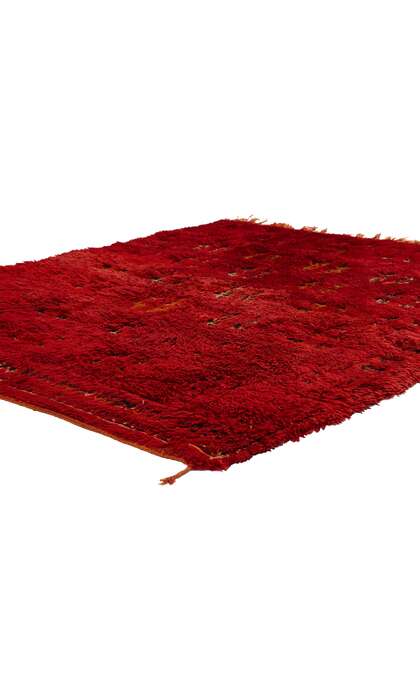 5 x 6 Vintage Red Beni MGuild Moroccan Rug 21796