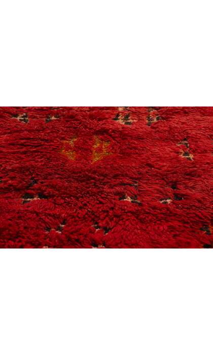 5 x 6 Vintage Red Beni MGuild Moroccan Rug 21796