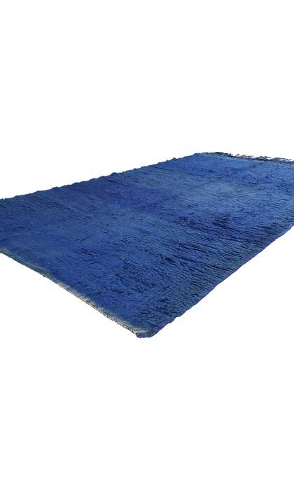 5 x 8 Vintage Blue Beni Mrirt Moroccan Rug 21773