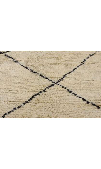 7 x 10 Vintage Neutral Moroccan Beni Ourain Rug 21828