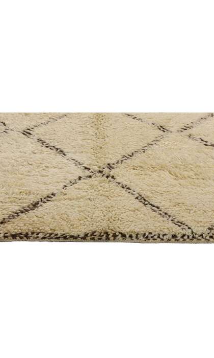 ​6 x 7 Vintage Neutral Moroccan Beni Ourain Rug 21748