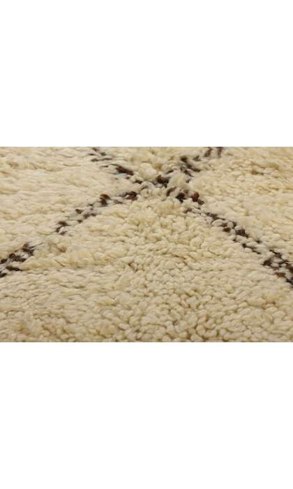 ​6 x 7 Vintage Neutral Moroccan Beni Ourain Rug 21748