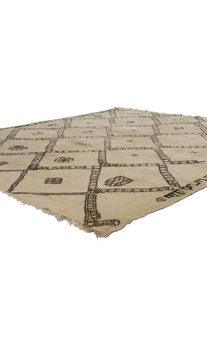 ​6 x 7 Vintage Moroccan Beni Ourain Rug 21765