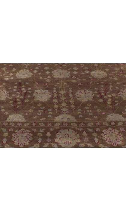8 x 10 Brown Transitional Indian Area Rug 30222