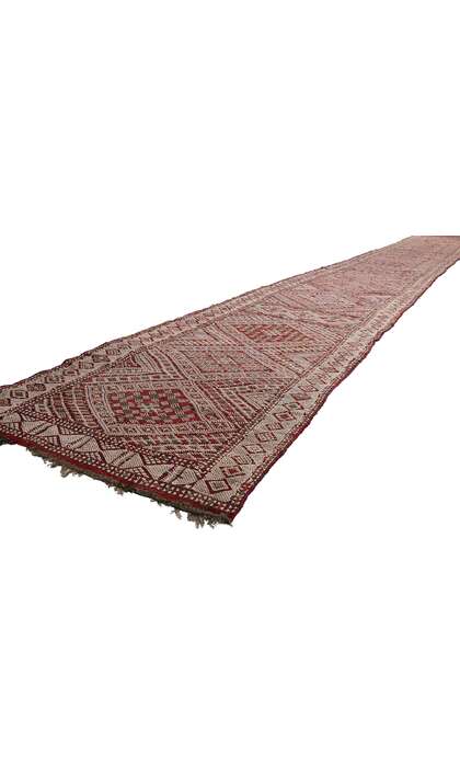 3 x 24 Vintage Zemmour Moroccan Kilim Rug 21844