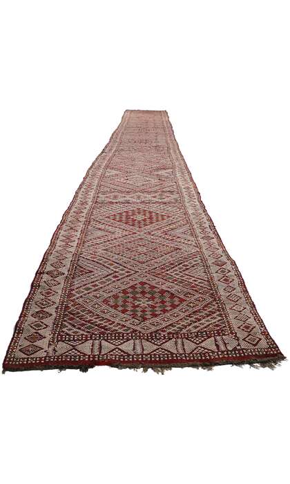 3 x 24 Vintage Zemmour Moroccan Kilim Rug 21844