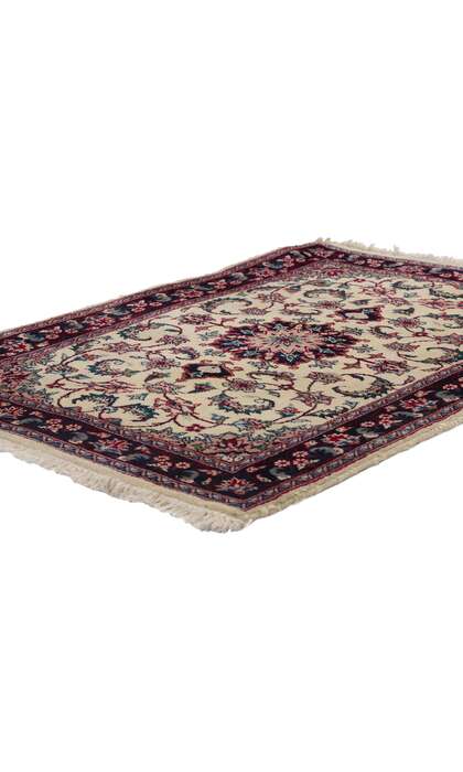 2 x 3 Vintage Beige Chinese Tabriz Rug 78695