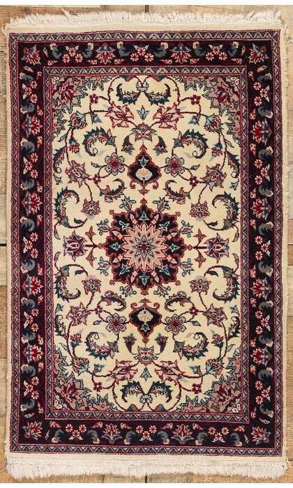 2 x 3 Vintage Beige Chinese Tabriz Rug 78695