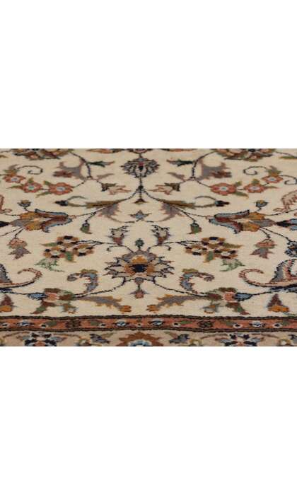 2 x 3 Vintage Beige Indian Kashan Rug 78696