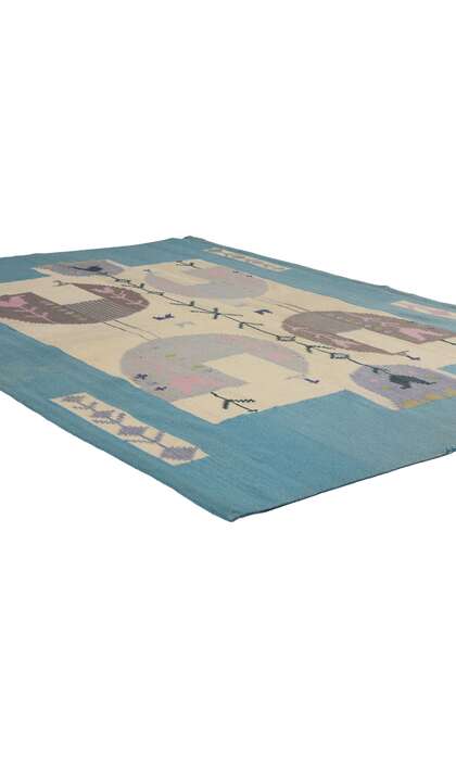 4 x 6 Eva Nemeth Vintage Swedish Scandinavian Tapestry 78731