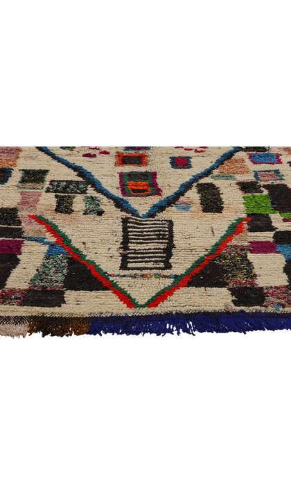 4 x 7 Vintage Boucherouite Moroccan Azilal Rag Rug 21836