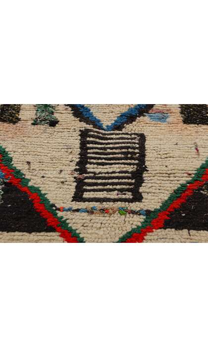 4 x 7 Vintage Boucherouite Moroccan Azilal Rag Rug 21836