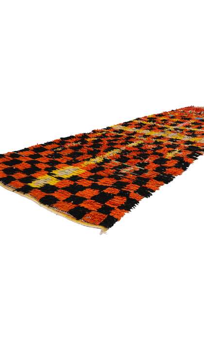 ​4 x 9 Vintage Boucherouite Moroccan Azilal Rag Rug 21760