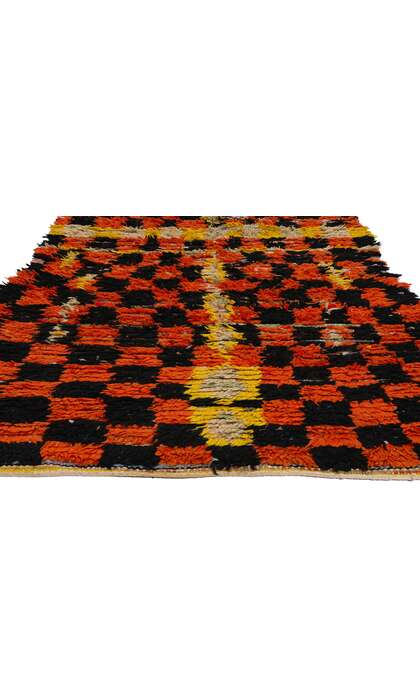 ​4 x 9 Vintage Boucherouite Moroccan Azilal Rag Rug 21760