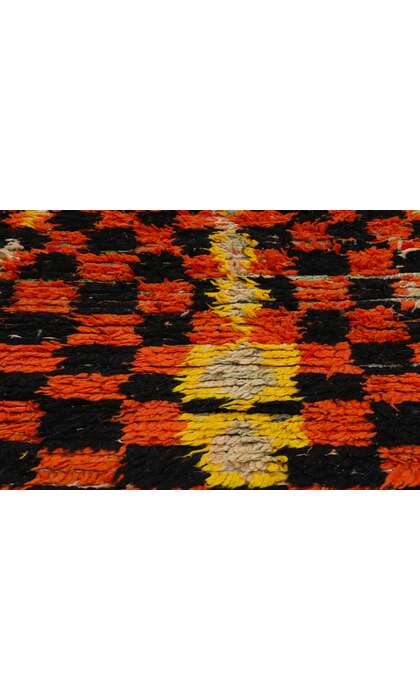 ​4 x 9 Vintage Boucherouite Moroccan Azilal Rag Rug 21760