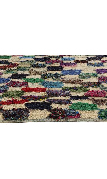 5 x 6 Colorful Vintage Moroccan Azilal Rag Rug 21741