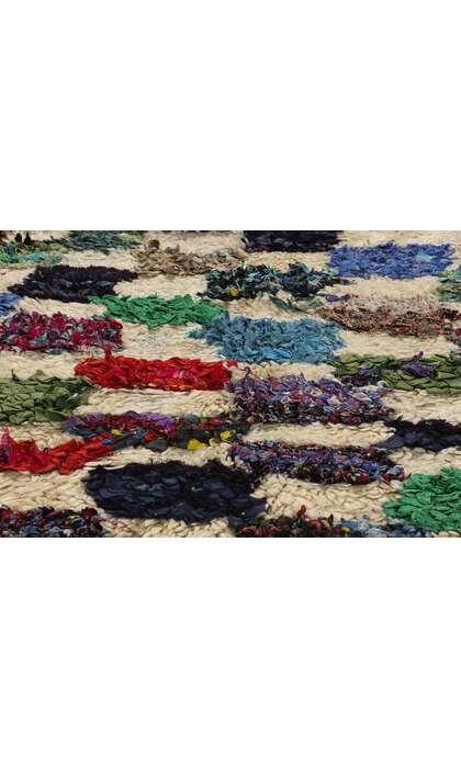 5 x 6 Colorful Vintage Moroccan Azilal Rag Rug 21741