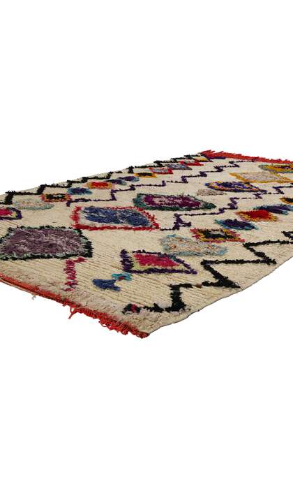 5 x 7 Vintage Moroccan Azilal Rag Rug 21792