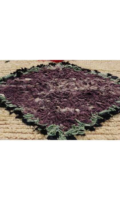 5 x 7 Vintage Moroccan Azilal Rag Rug 21792