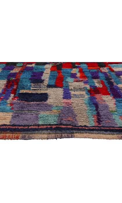 ​5 x 7 Colorful Vintage Moroccan Azilal Rag Rug 21742