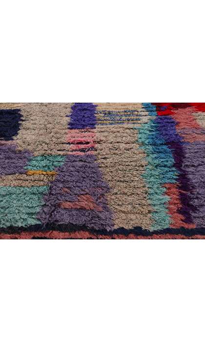 ​5 x 7 Colorful Vintage Moroccan Azilal Rag Rug 21742