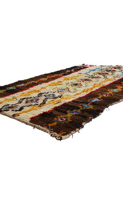 5 x 8 Colorful Vintage Moroccan Azilal Rag Rug 21810
