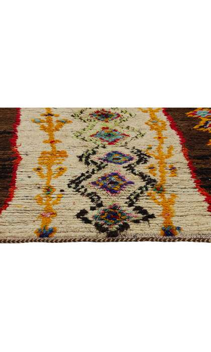 5 x 8 Colorful Vintage Moroccan Azilal Rag Rug 21810