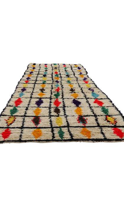 4 x 11 Colorful Vintage Moroccan Azilal Rug 21805